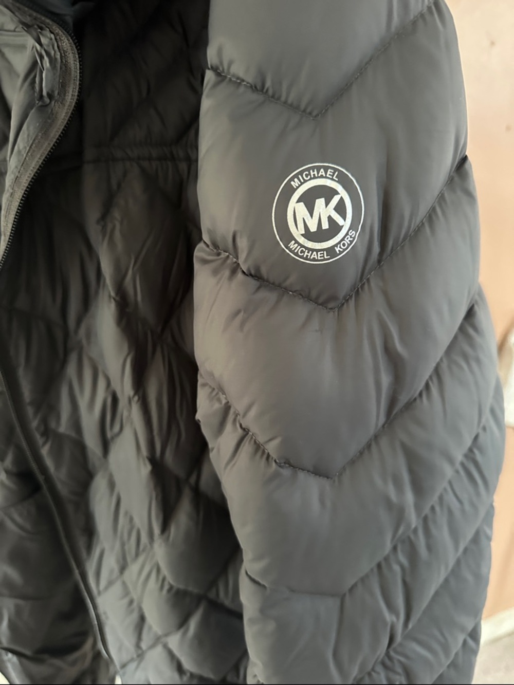 Michael Kors dark grey packable puffer down coat
EUC - Picture 2 of 4